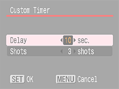 Changing the Delay Time and Number of Shots